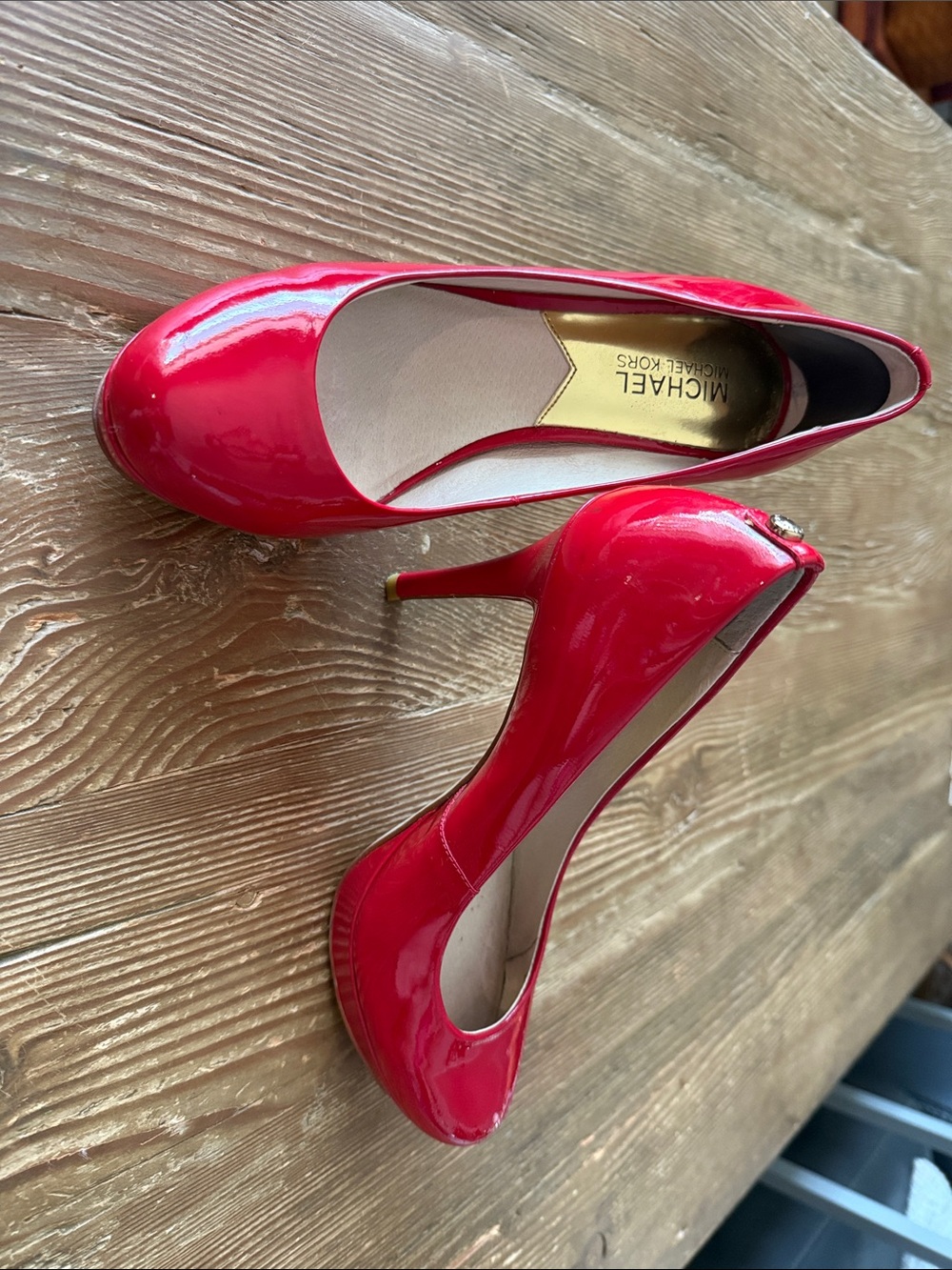 MICHAEL Michael Kors ionna pump Red platform Heels